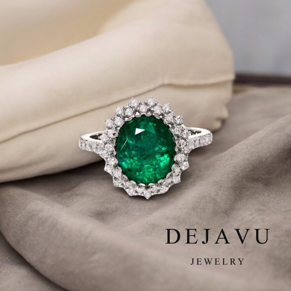 Emerald Engagement Ring